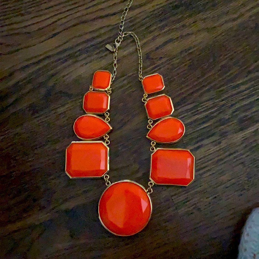 Kate Spade Orange Chunky Necklace